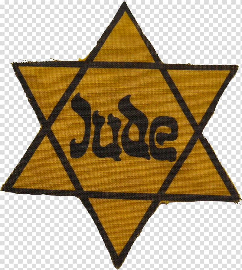 Yellow badge Star of David Judaism Jewish people The Holocaust, Judaism transparent background PNG clipart