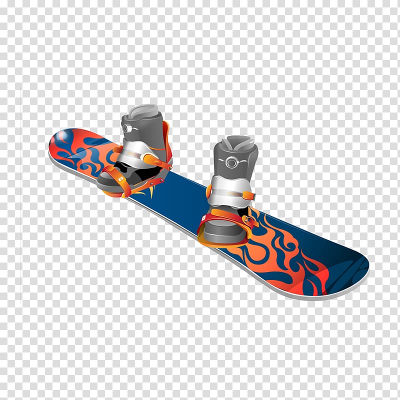 Snowboard , Hand-painted skateboards creative movement transparent background PNG clipart