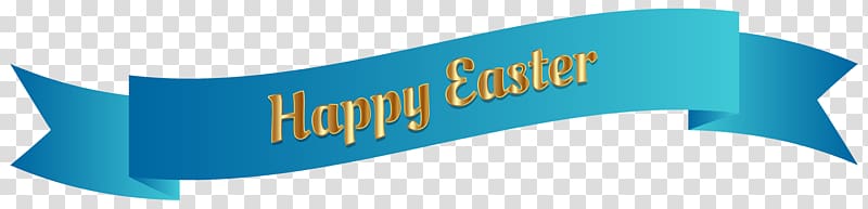 Happy Easter sign illustration, Logo Brand Font Product, Blue Happy Easter Banner transparent background PNG clipart