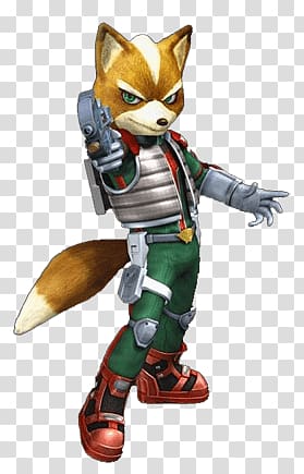 Fox illustration, Star Fox Firing transparent background PNG clipart