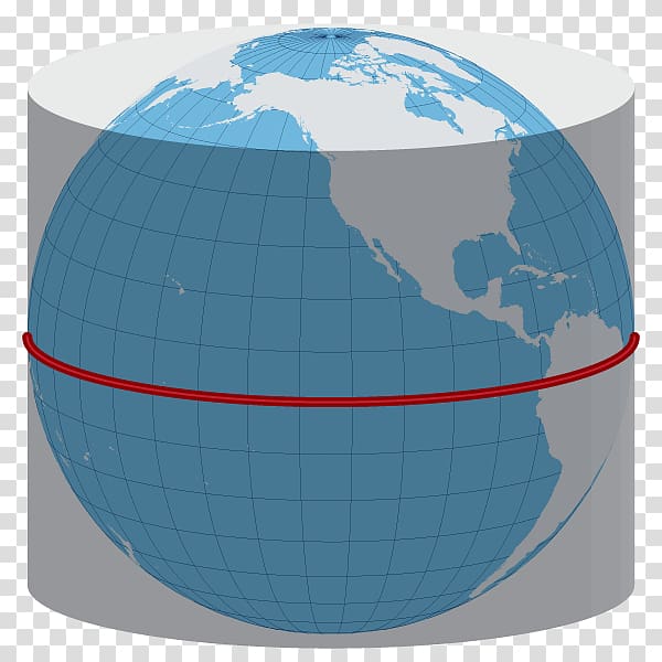 Globe Map projection Sphere Central cylindrical projection, globe transparent background PNG clipart