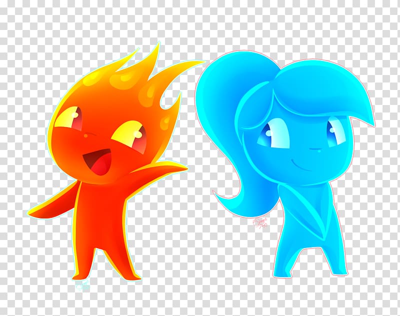 Fireboy And Watergirl - Fire Boy Water Girl - Free Transparent PNG
