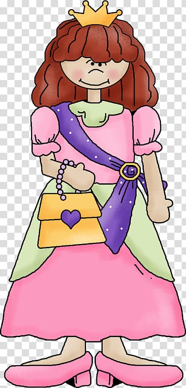 The Princess and the Pea Cartoon, Hand-painted princess transparent background PNG clipart
