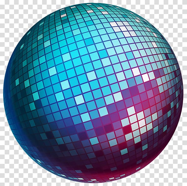 blue and purple disco ball , Disco ball , Blue disco ball transparent background PNG clipart