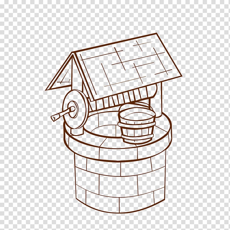 Coloring book Water well Adult Wishing well Child, well transparent background PNG clipart