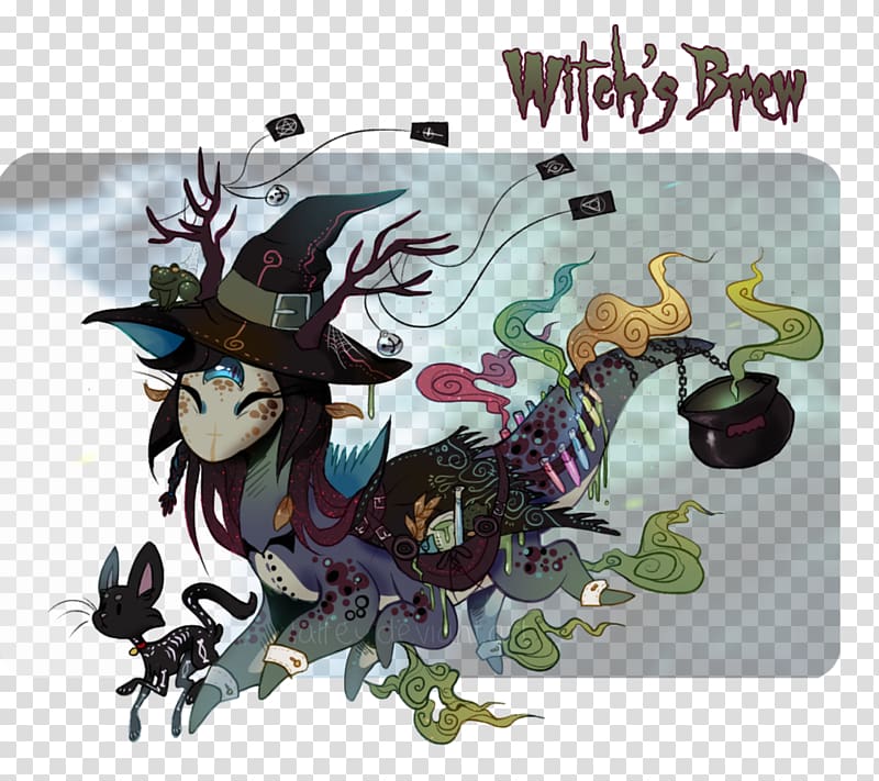 Cartoon Legendary creature, Witches Brew transparent background PNG clipart