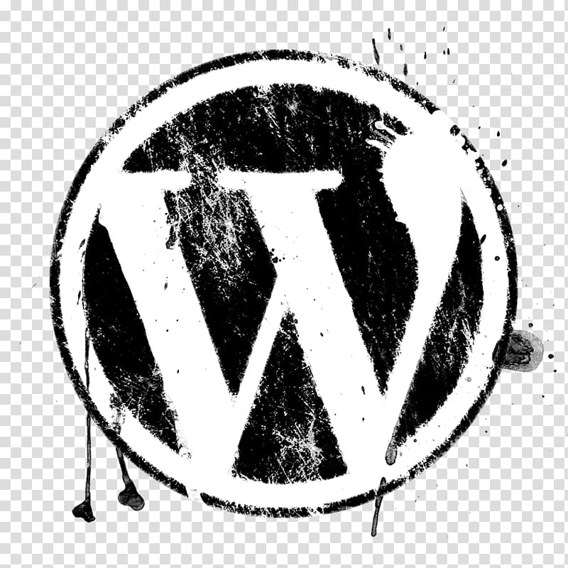 Web development WordPress Logo , grunge effect transparent background PNG clipart