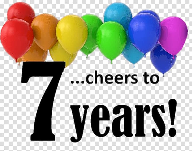 7 years logo, 7 Year Anniversary transparent background PNG clipart
