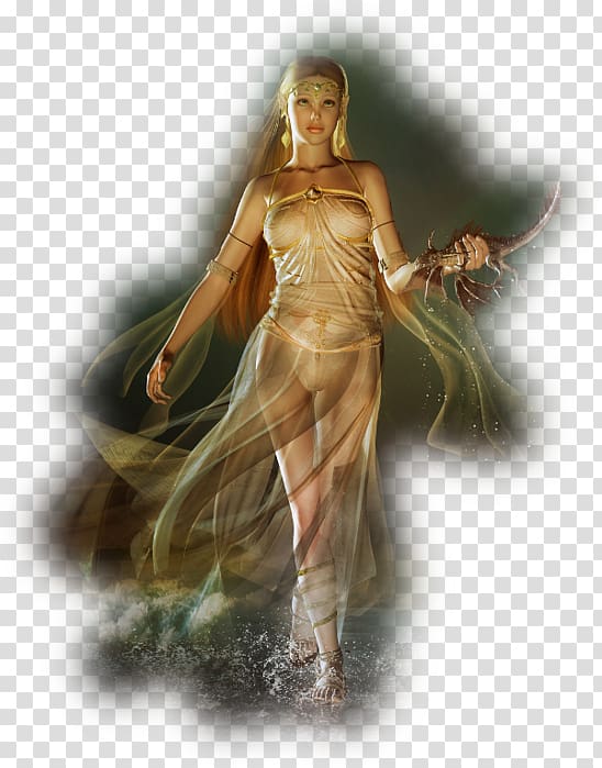 Fantastic art Fantasy Female Painting, painting transparent background PNG clipart