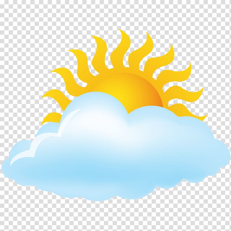 cloud and sun , T-shirt Cloud Weather , cloudy weather forecast icon material transparent background PNG clipart