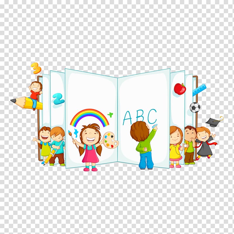 children with book , Scuola primaria in Italia National Primary School Kindergarten Education, student transparent background PNG clipart