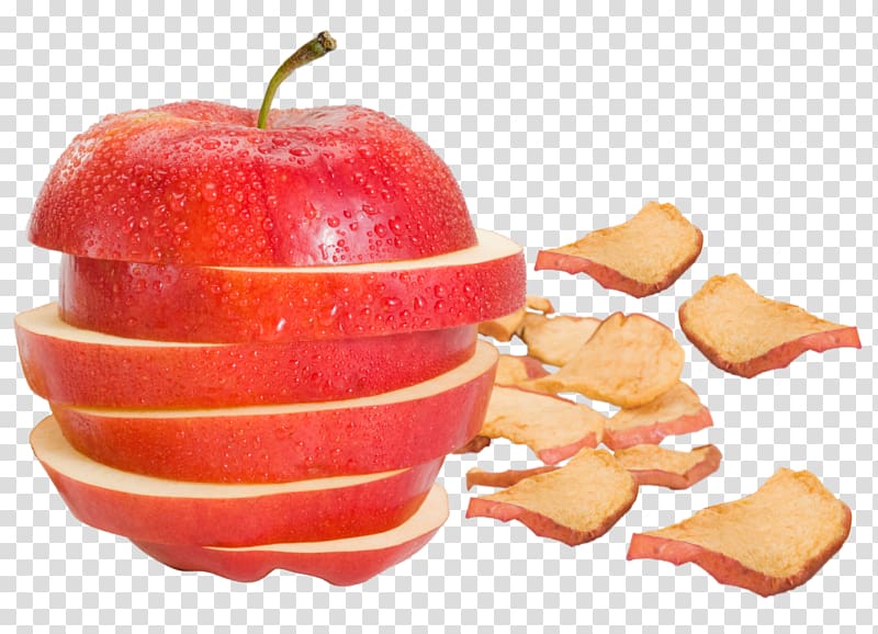 Apple crisp Organic food, dried fruit bags transparent background PNG clipart