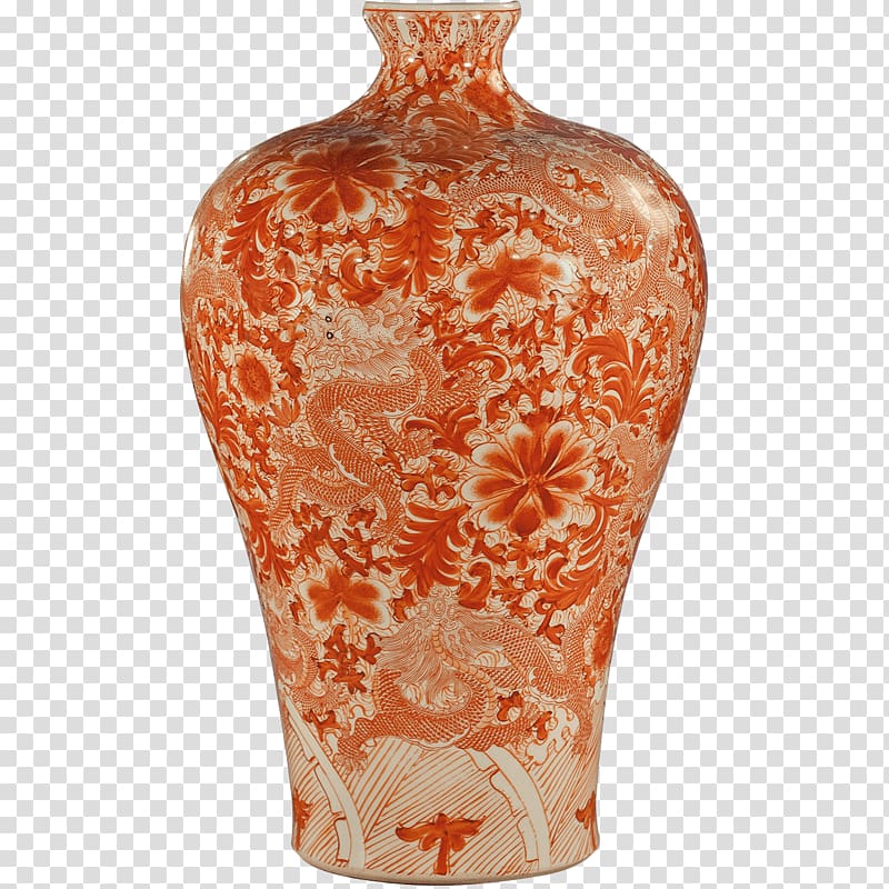 Vase Ceramic Meiping Porcelain Powder blue, iron vase transparent background PNG clipart