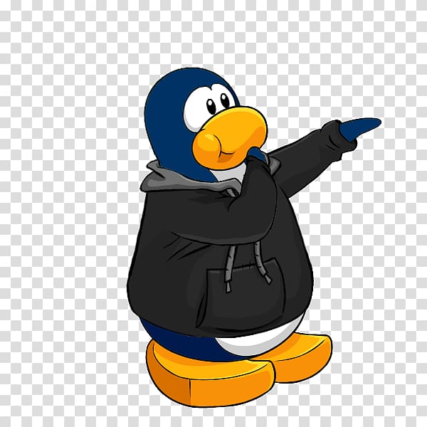 Club Penguin: Elite Penguin Force Hoodie Bird, blue note transparent background PNG clipart