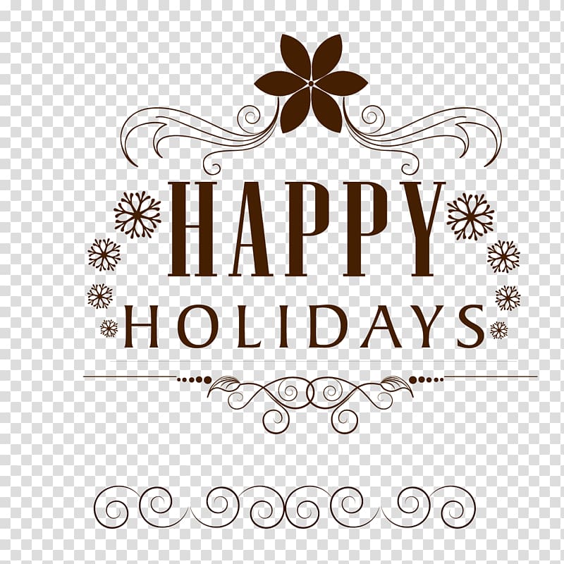 Holiday Euclidean , Happy Holidays transparent background PNG clipart