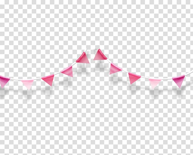 pink buntings illustration, Flag , Hanging flags transparent background PNG clipart