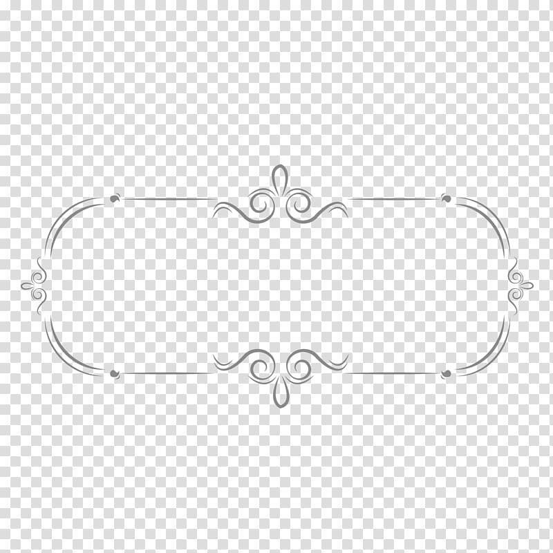 oval gray frame illustration, Europe Euclidean Pattern, Silver European Style Style Border transparent background PNG clipart