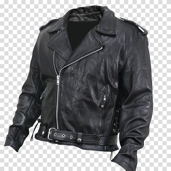 Leather jacket Motorcycle Zipper, jacket transparent background PNG clipart