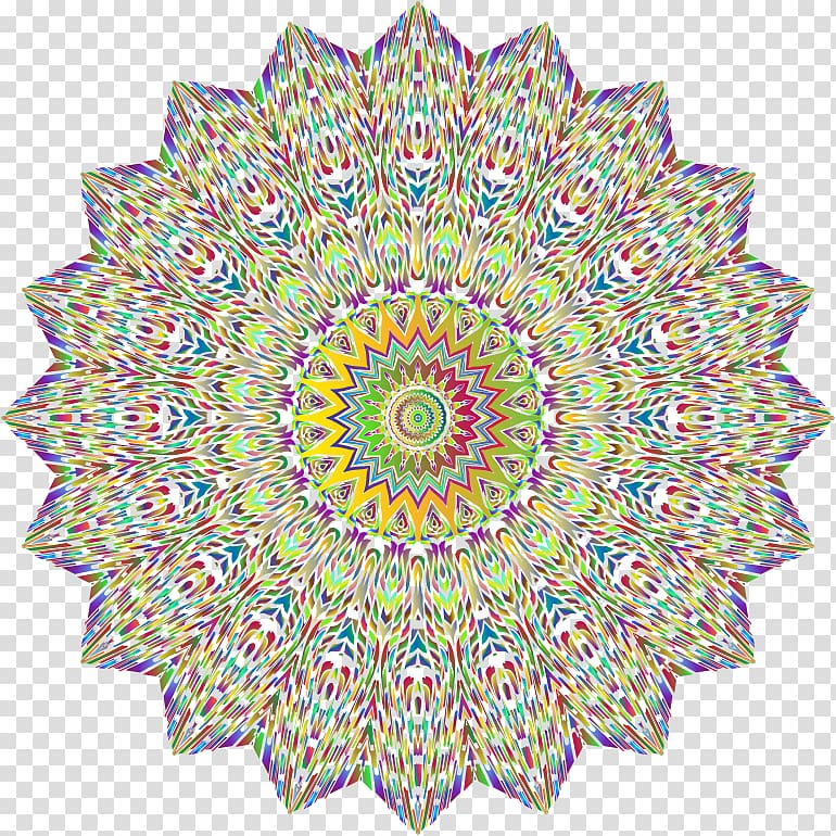 Coloring book Mandala Adult , colorful background transparent background PNG clipart