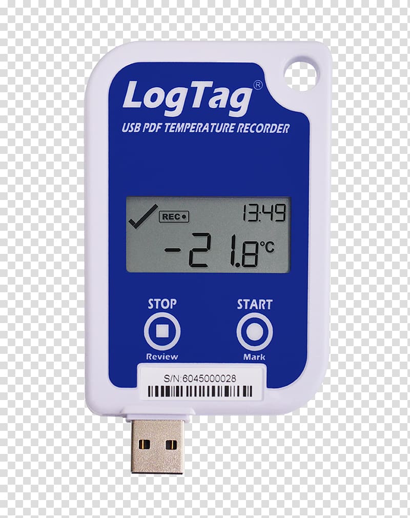 Temperature data logger USB Sensor, USB transparent background PNG clipart