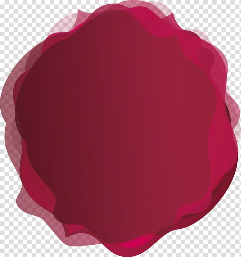 round red illustration, Red Burgundy Wine, Irregular wine red title box transparent background PNG clipart
