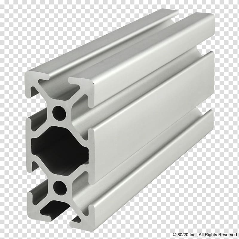 Extrusion T-slot nut 80/20 Aluminium Profile, aluminum profile transparent background PNG clipart