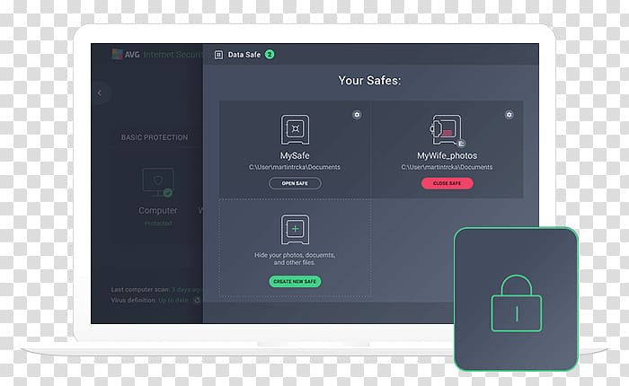 AVG AntiVirus Information Internet security Antivirus software Ransomware, personal information security transparent background PNG clipart