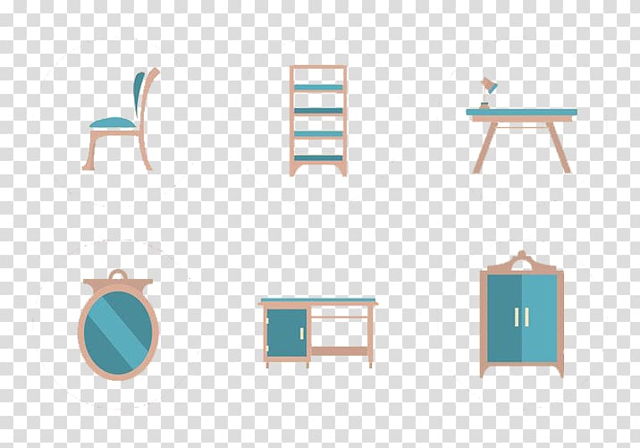 Table Furniture Chair Wicker Stool, Blue chair stool transparent background PNG clipart