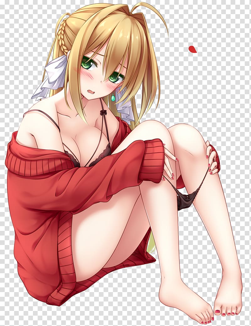 Anime Fate/stay night Hentai Saber Ecchi, Anime transparent background PNG  clipart | HiClipart