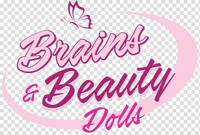 Logo Brand Brains and Beauty dolls Love Font, strong and handsome transparent background PNG clipart