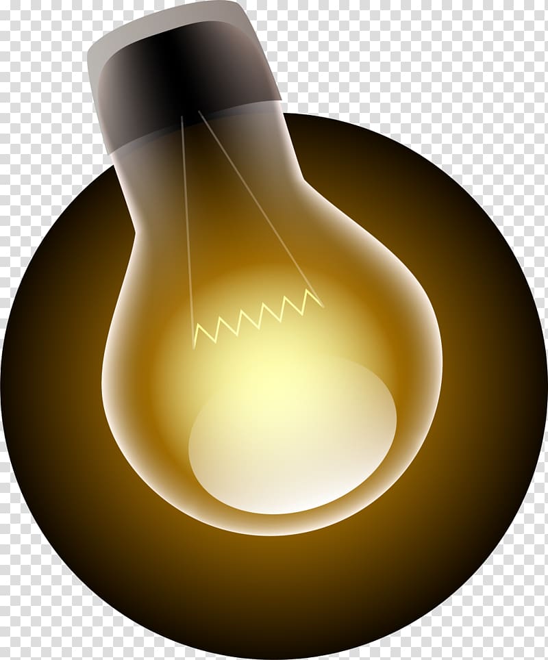 Incandescent light bulb Euclidean Electrical filament, Beautiful luminous bulb transparent background PNG clipart