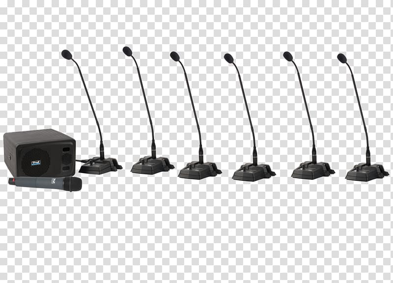 Wireless microphone Conference microphone Audio Public Address Systems, stereo glass transparent background PNG clipart