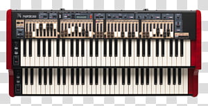 Nord Stage Nord Electro Nord C2D Combo organ, keyboard transparent background PNG clipart thumbnail