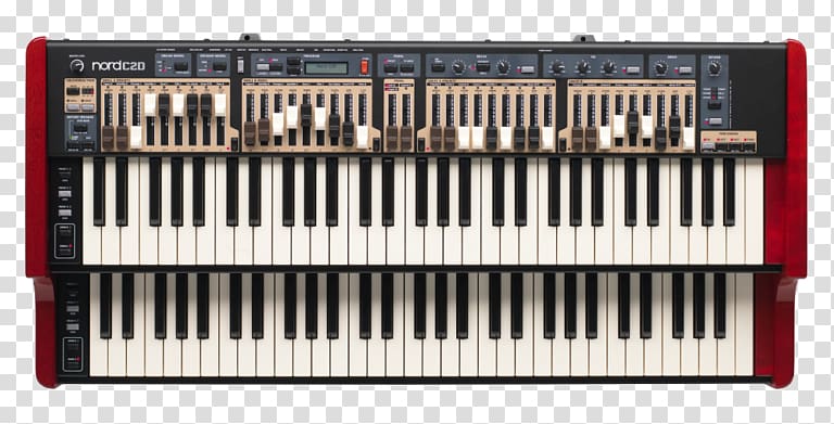 Nord Stage Nord Electro Nord C2D Combo organ, keyboard transparent background PNG clipart