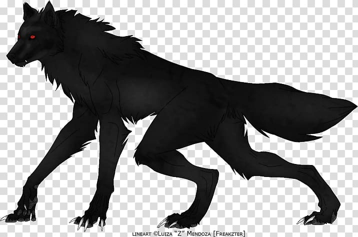 Werewolf YouTube Gray wolf Drawing, Werewolf transparent background PNG clipart
