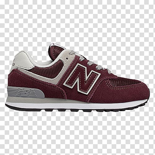 New Balance 574 Classic Boys Preschool Shoes PC574BD104 Size Sports shoes Clothing, Burgundy Jordan Running Shoes for Women transparent background PNG clipart
