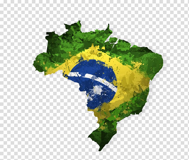 Brazil flag illustration, Sxe3o Paulo Manaus Crime statistics City, Brazil Rio map transparent background PNG clipart