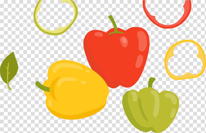 Bell pepper Vegetable , Pepper material transparent background PNG clipart