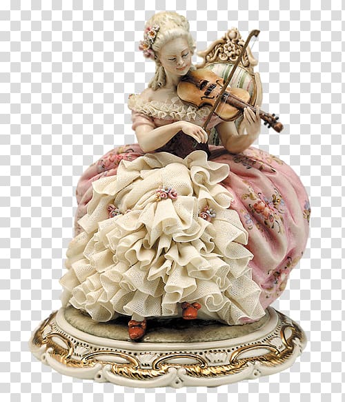 Meissen Capodimonte porcelain Figurine Rococo, italy transparent background PNG clipart