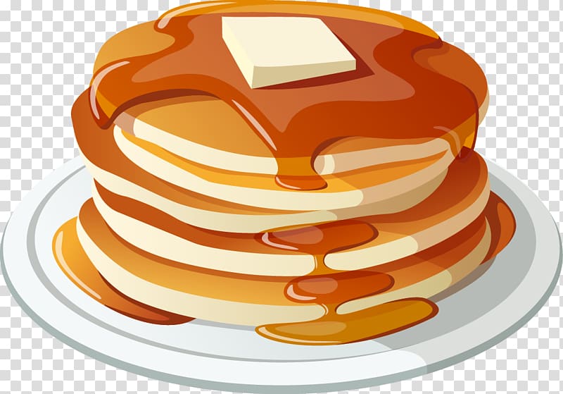 pancake , Pancake breakfast Pancake breakfast Bacon , Breakfast food Honey Bread transparent background PNG clipart