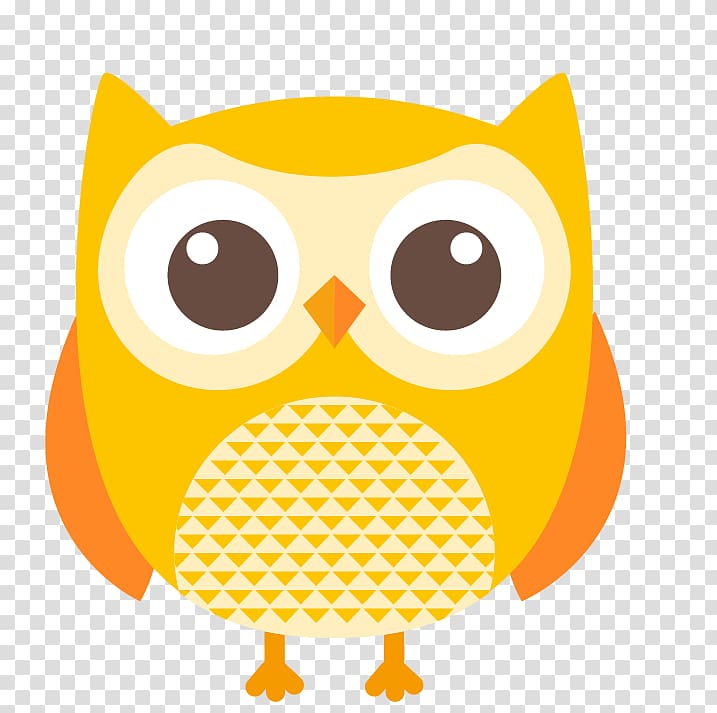 yellow owl illustration, Owl Bird Cartoon , Cute owl transparent background PNG clipart