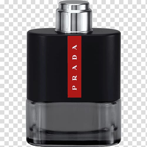 Perfume Prada Luna Rossa Carbon Eau de Toilette 50 ml, perfume transparent background PNG clipart