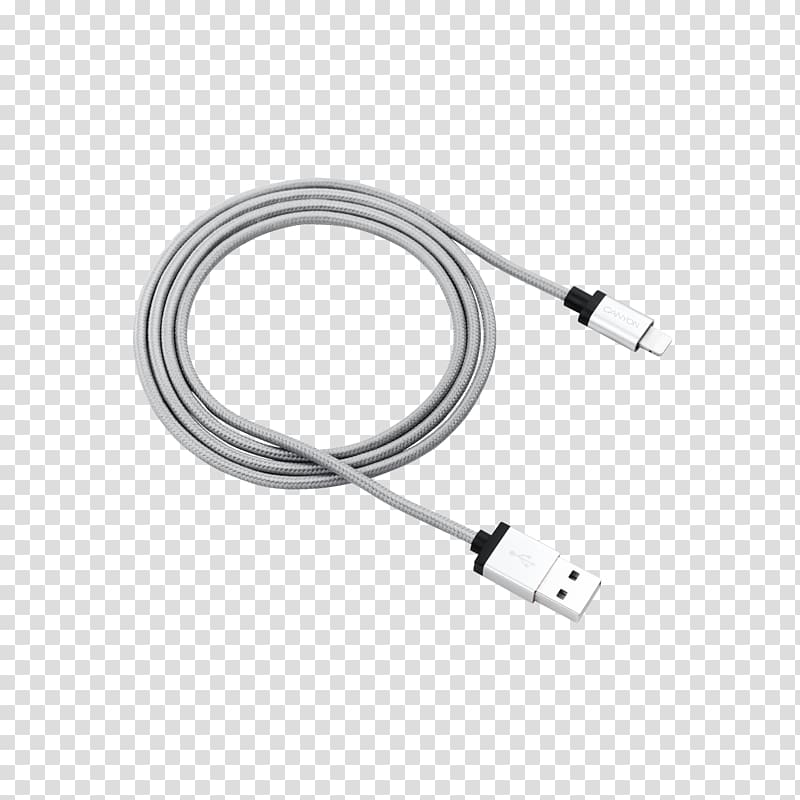 Electrical cable Lightning Electrical connector Battery charger USB, USB transparent background PNG clipart
