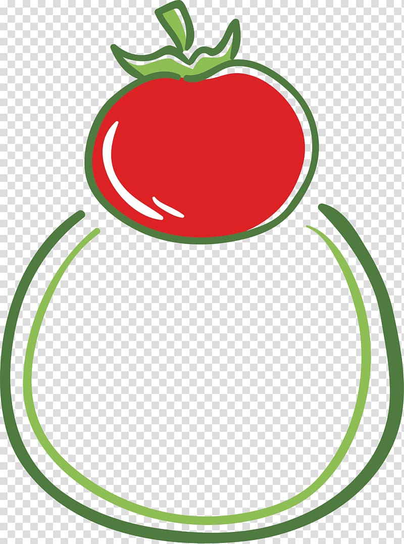 Euclidean Tomato, Tomato logo design transparent background PNG clipart