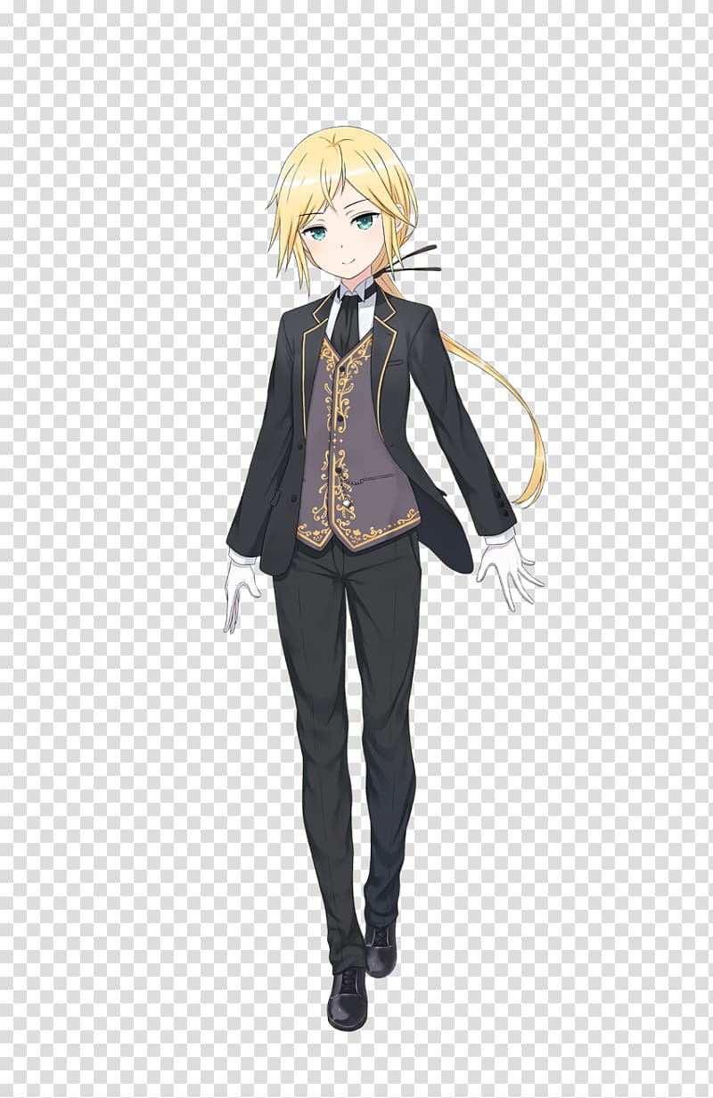 AI Art Generator: Beautiful androgynous boy anime Oc, shoulder length black  and white two-tone hair, silver eyes
