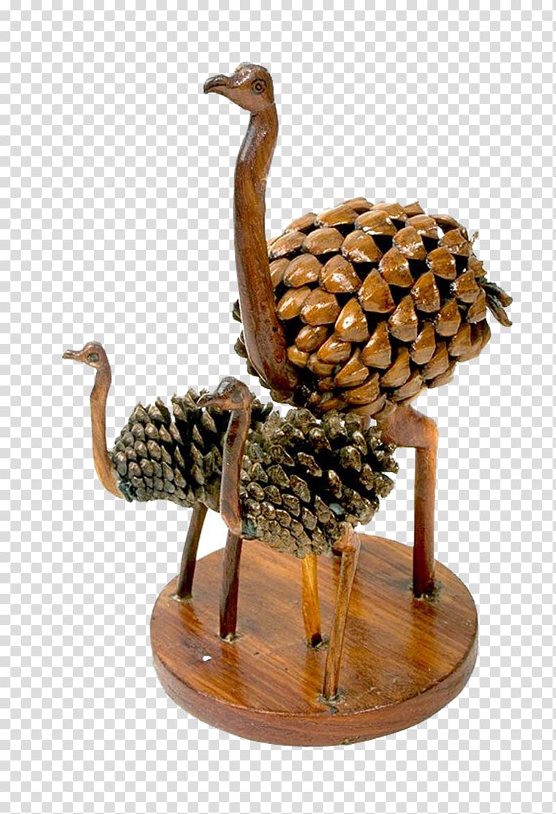 Common ostrich Museo de Arte Popular Wood Handicraft Work of art, Ostrich Artwork transparent background PNG clipart