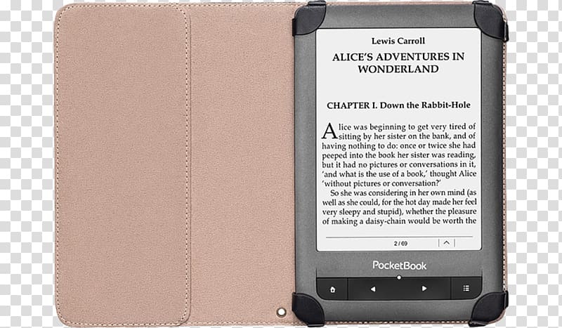 PocketBook International E-Readers eBook reader 15.2 cm PocketBookTouch Lux E-book PocketBook eBook reader brown, Playing phone transparent background PNG clipart