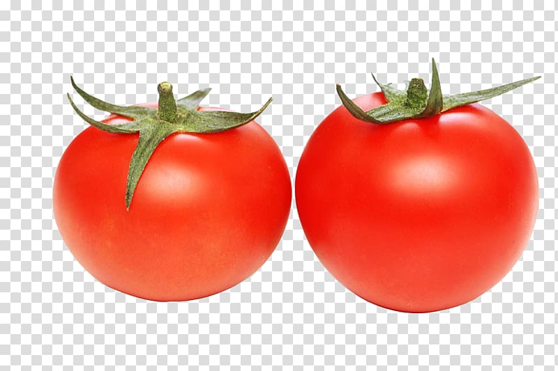 Tomato juice Cherry tomato , Two tomatoes transparent background PNG clipart