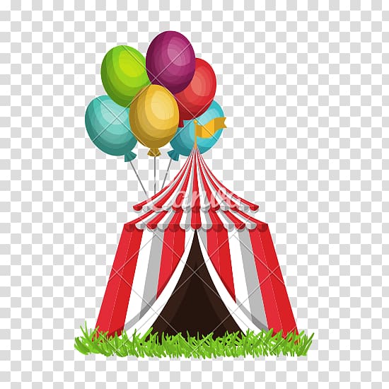 Party hat Toy Balloon Christmas ornament, circus tent transparent background PNG clipart