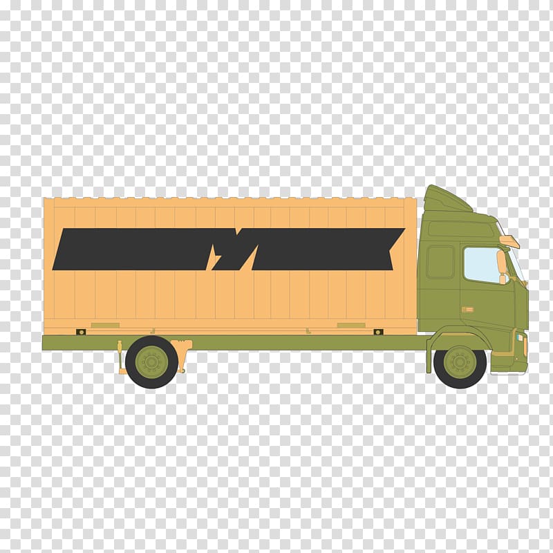 Car Van Truck Motor vehicle, Creative green trucks transparent background PNG clipart